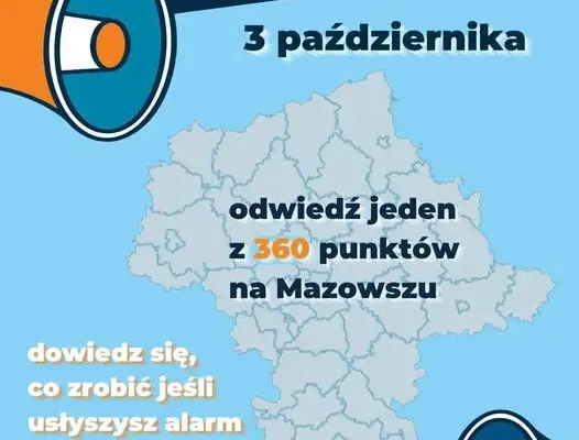 Trening reagowania Akademii Ochrony Ludności i Obrony Cywilnej – punkty na Mazowszu